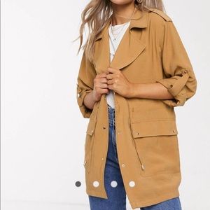 Pull&Bear Utility Jacket in brown